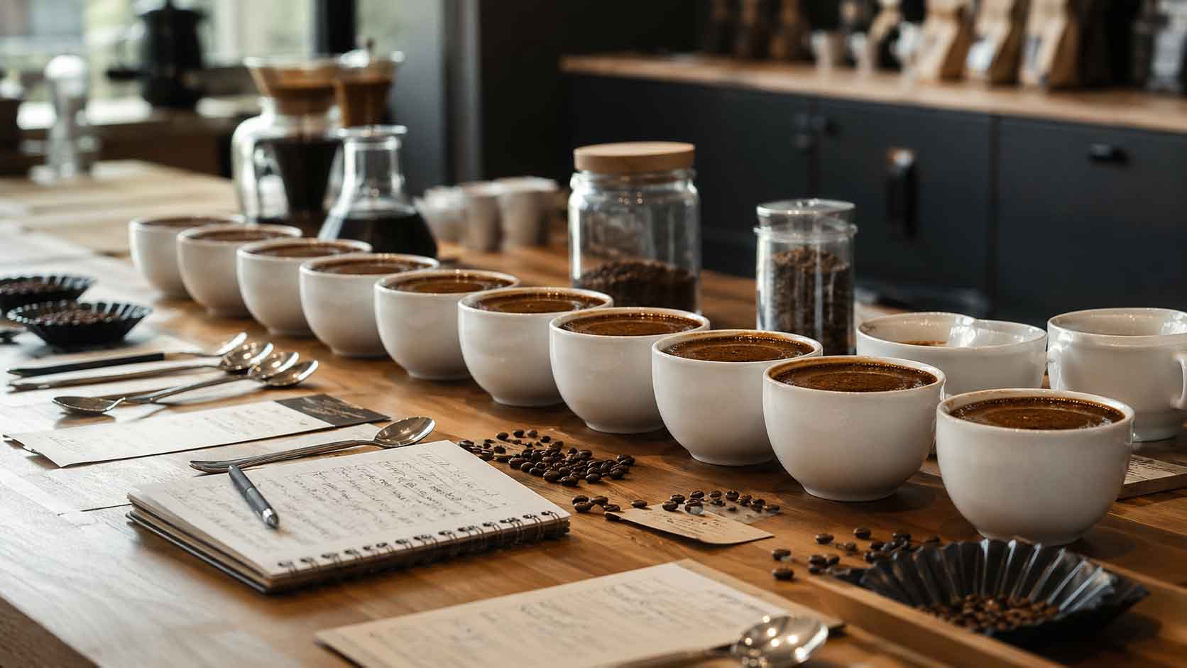 Degustación y selección de cafés de especialidad